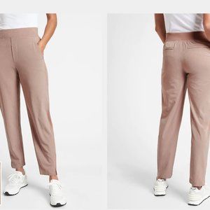 Athleta Brooklyn Textured Ankle Pant Grain Camo Mocha Latte